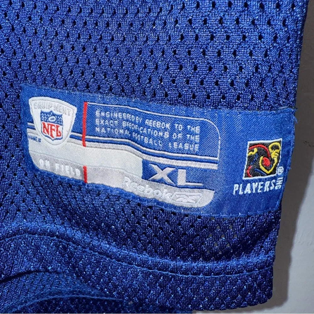 NFL Reebok Amani Toomer Jersey Boys XL Blue #81 New York Giants‎ Football *READ